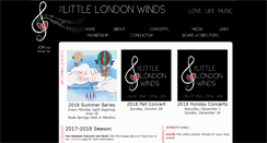 Desktop Screenshot of littlelondonwinds.org