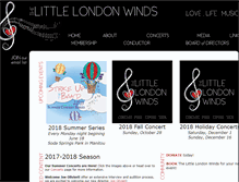 Tablet Screenshot of littlelondonwinds.org
